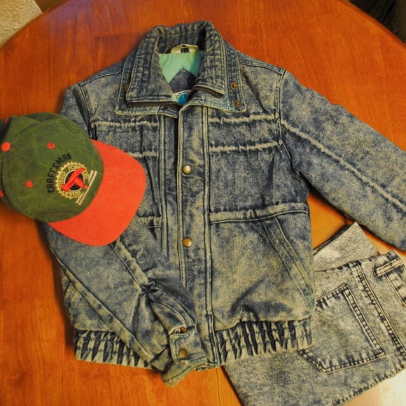 Tomorrow's Generation Other - 93. vintage acid wash bomber jacket